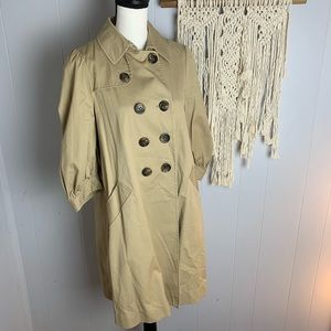 BCBG Tan “Alexandra” Trench Coat-S